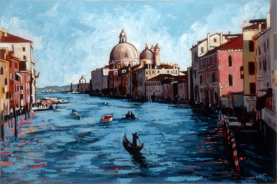 Venice Painting - Grand Canal Venice by Vicki Andersen.
