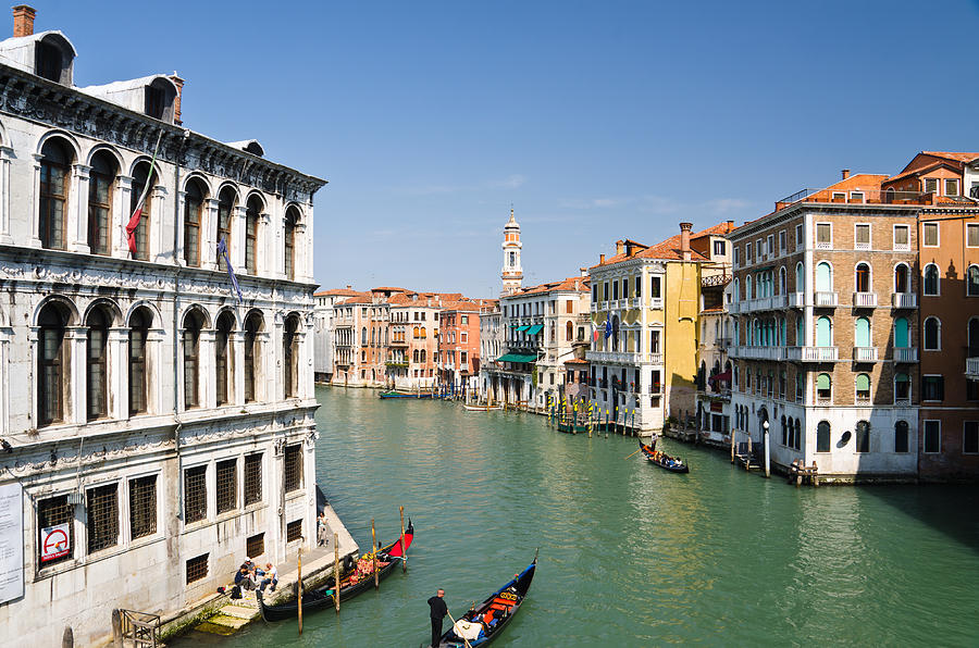 Grand Canal with gondola Venice Photograph by Assawin Chomjit | Fine ...