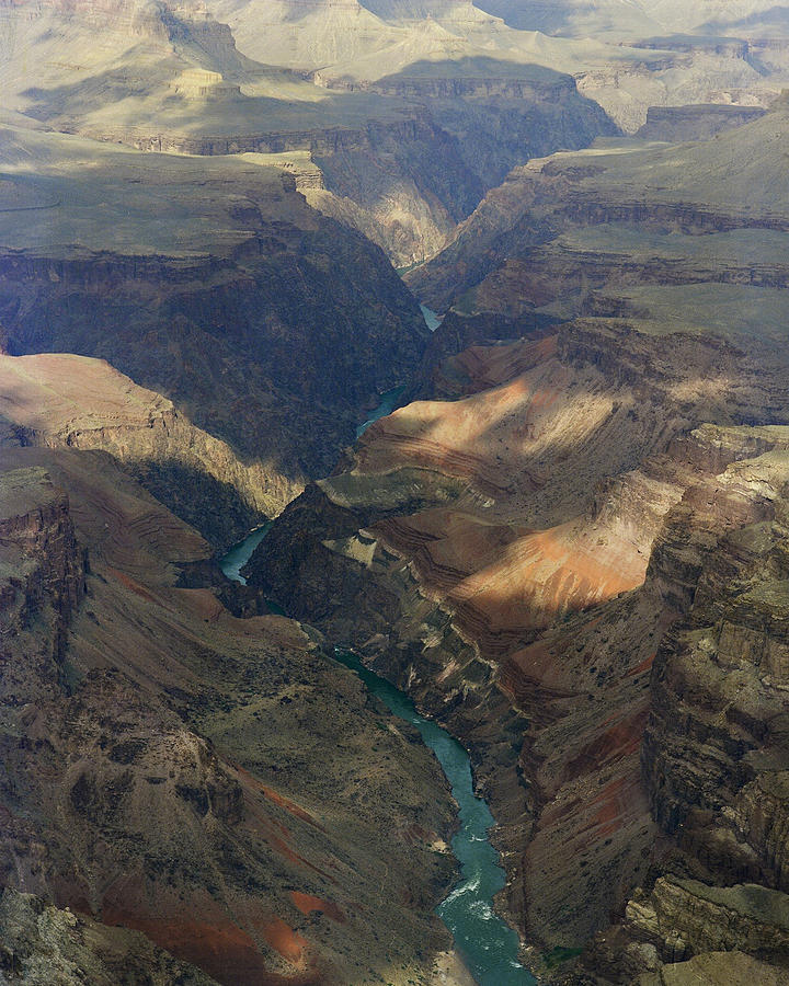 Grand Canyon and River In the Shade Photograph by M K Miller