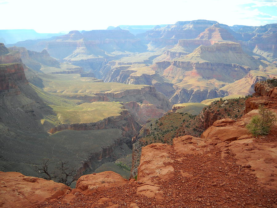 Grand Canyon down the south rim Photograph by Don Lorenzen - Fine Art ...