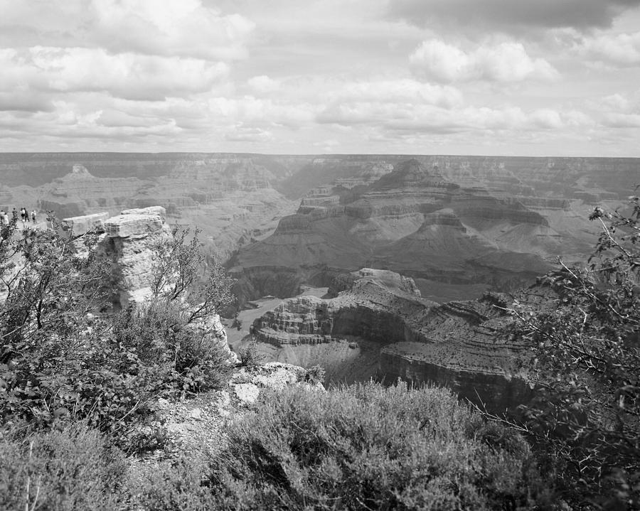 Grand Canyon in Black and White Photograph by M K Miller