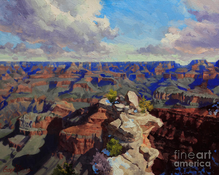 Grand Canyon South Rim Painting by Gary Kim