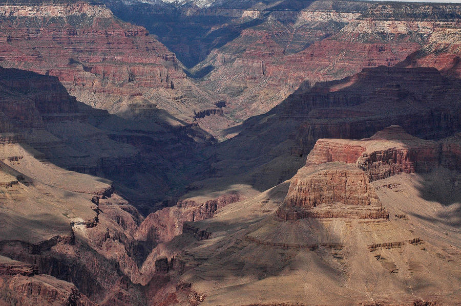 Grand Canyon with Shadows Photograph by Wanda Jesfield