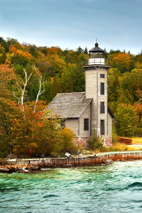 Grand Island Lighthouse No.1442 Photograph by Randall Nyhof