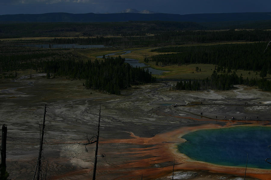 Grand Prismatic Spring Yellowstone National Park Photograph by Benjamin Dahl