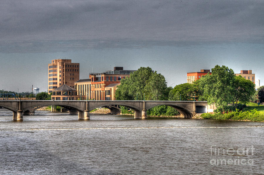 Grand Rapids Mich west bank Photograph by Robert Pearson