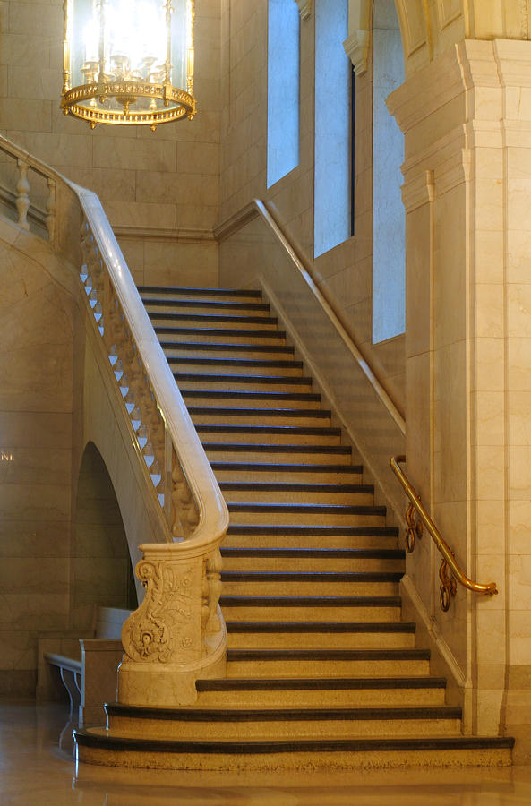 Architecture Photograph - Grand staircase by Kenneth Sponsler