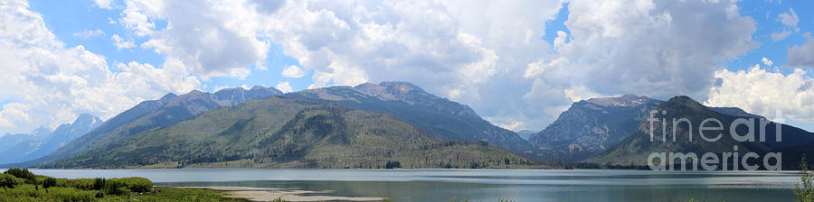 Grand Teton Mountain Range Across Jackson Lake Photograph