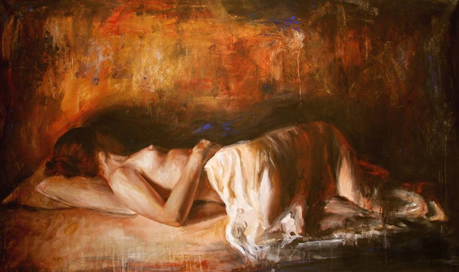 Nude Painting - Grandezza by Escha Van den bogerd