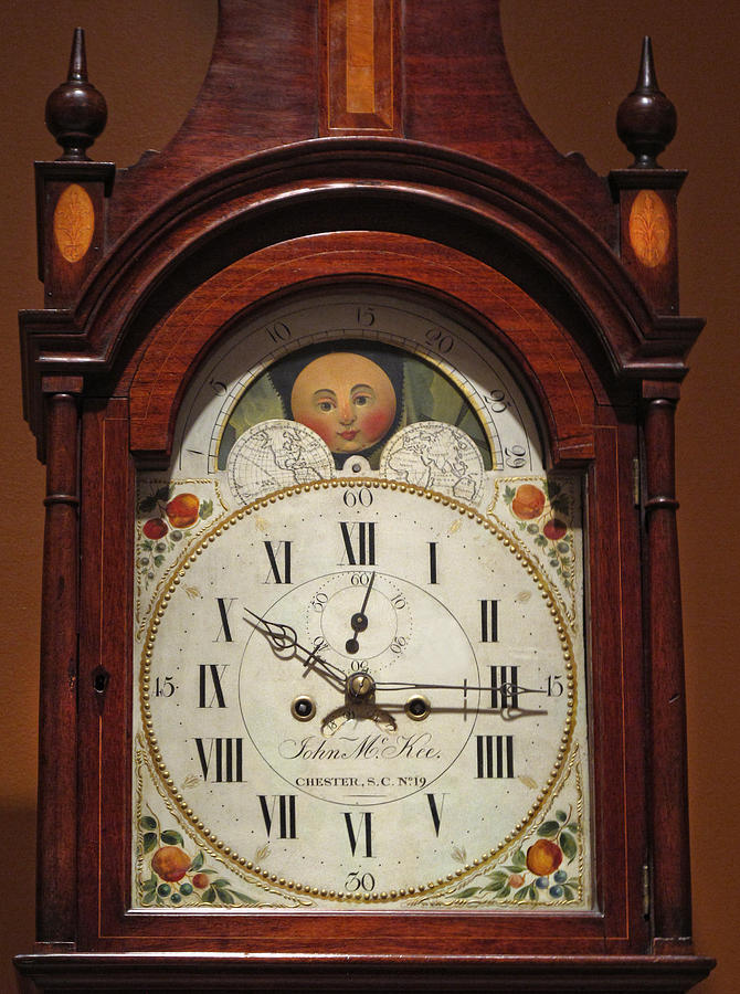 Grandfather Clockface Photograph by Dave Mills