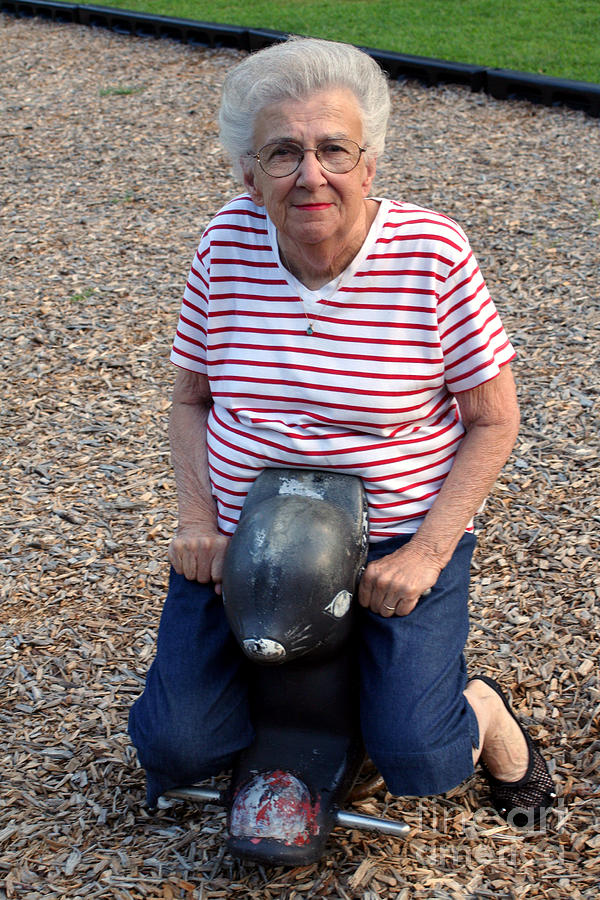Grandma Skunkrider 2 Photograph by Susan Stevenson