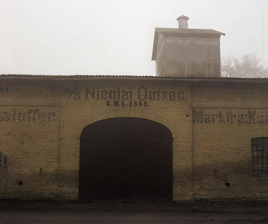 Granery in Fog Photograph by Jan W Faul