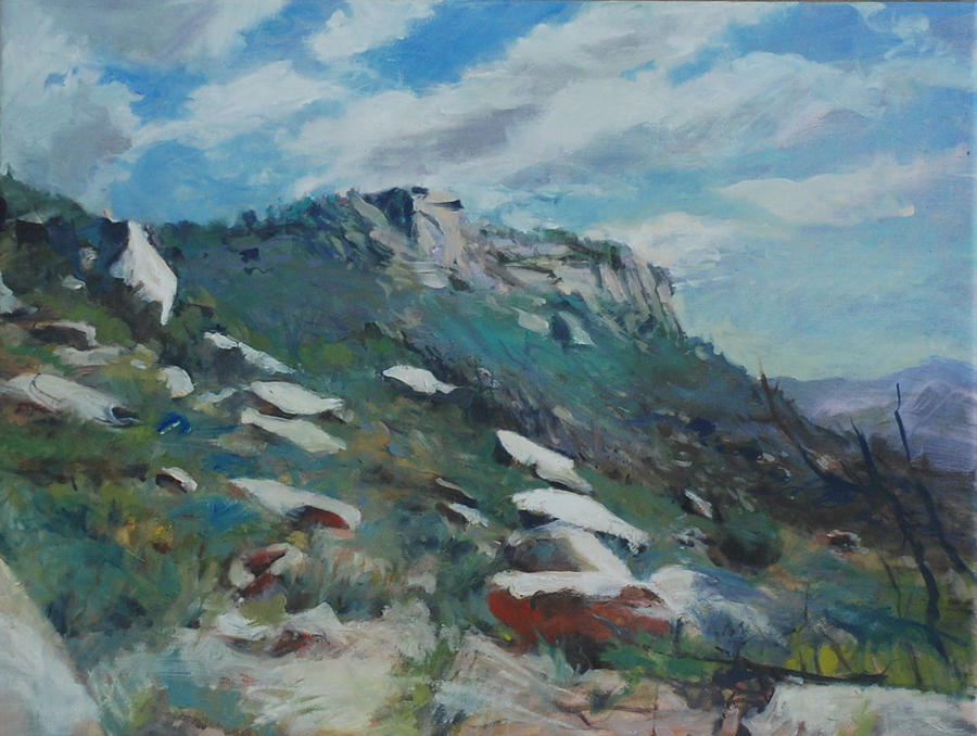 Mountain Painting - Granite Mountain by Marilyn Muller Mountain Painting - Granite Mountain by Marilyn Muller