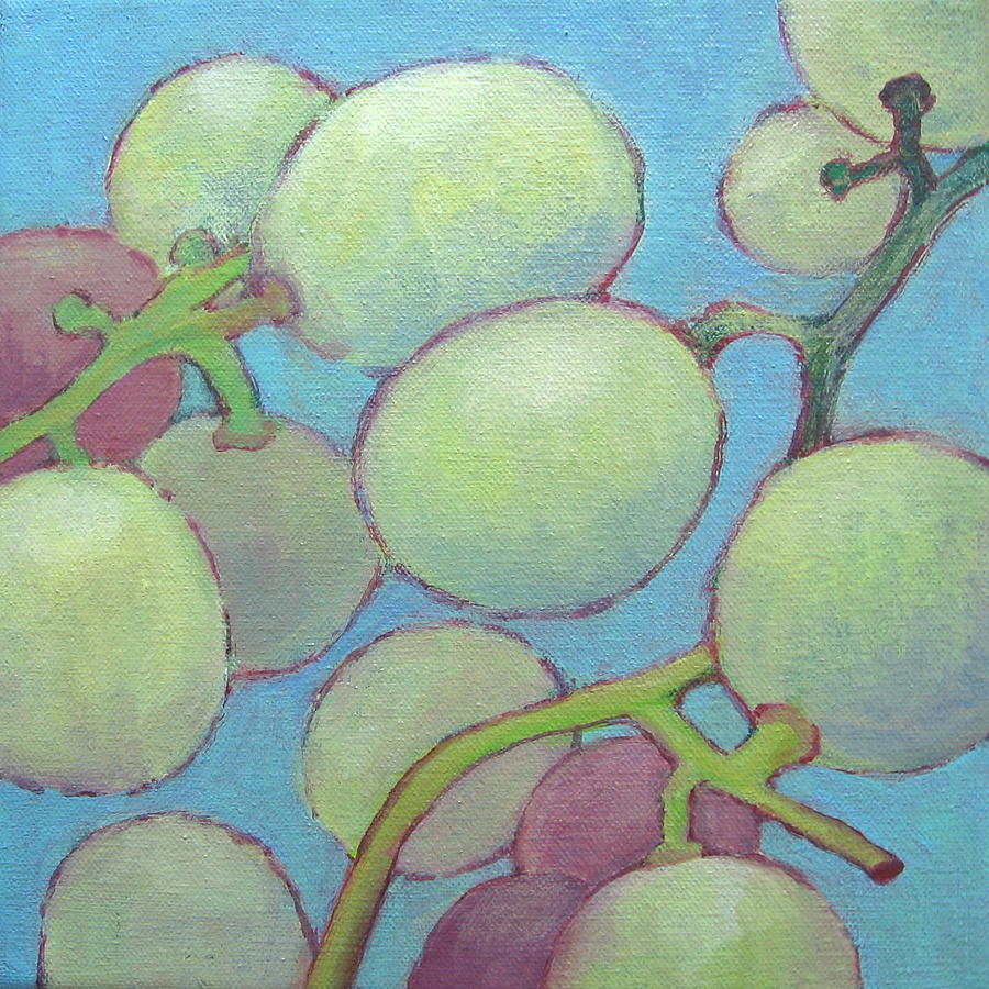 Grapes No. 17 Painting by Kazumi Whitemoon