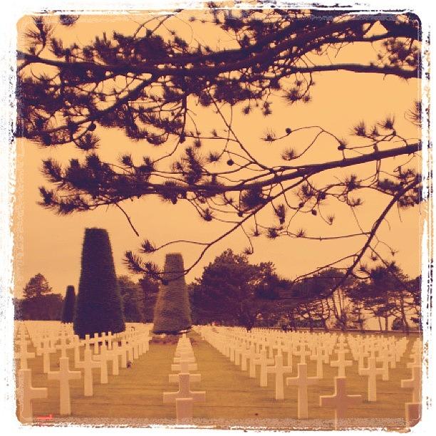 Death Photograph - #grave #graveyard #tombstone #normandy by CactusPete AZ