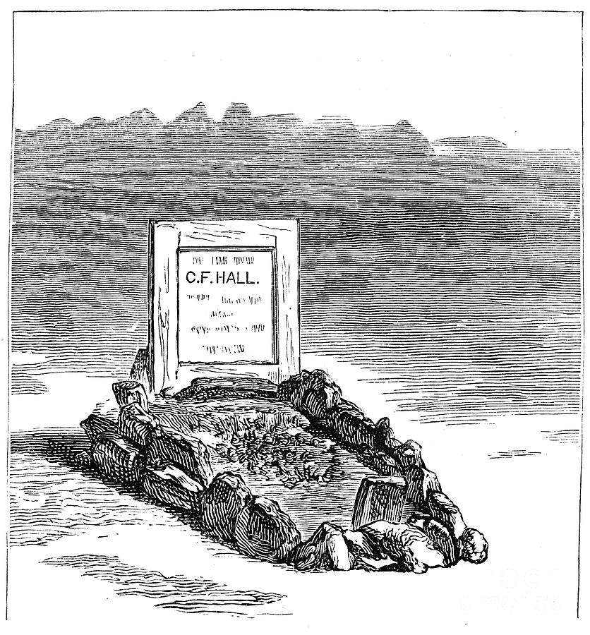 19th Century Photograph - Grave Of Captain Hall by Granger