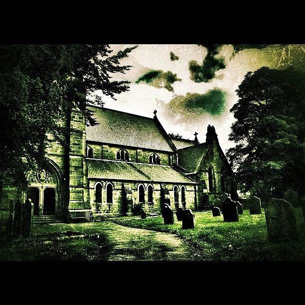 Jj Photograph - Graveyard #haunted #horror #church by Chris Barber
