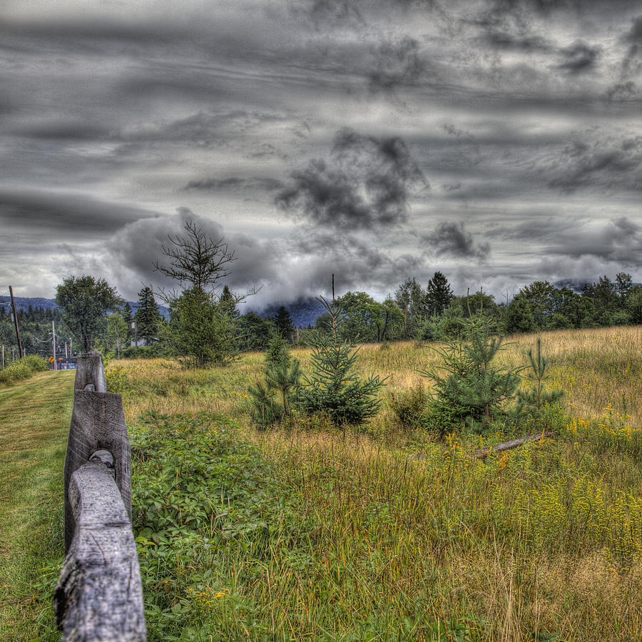 Gray Adirondack Sky Photograph by Steve Gravano