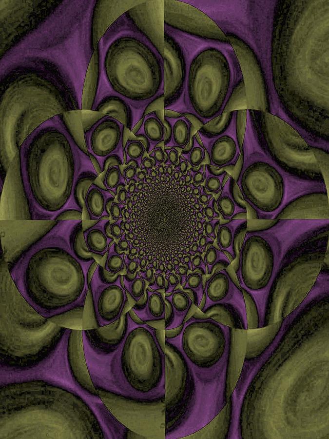 Gray and Purple Digital Art by Chandra McMullen - Pixels