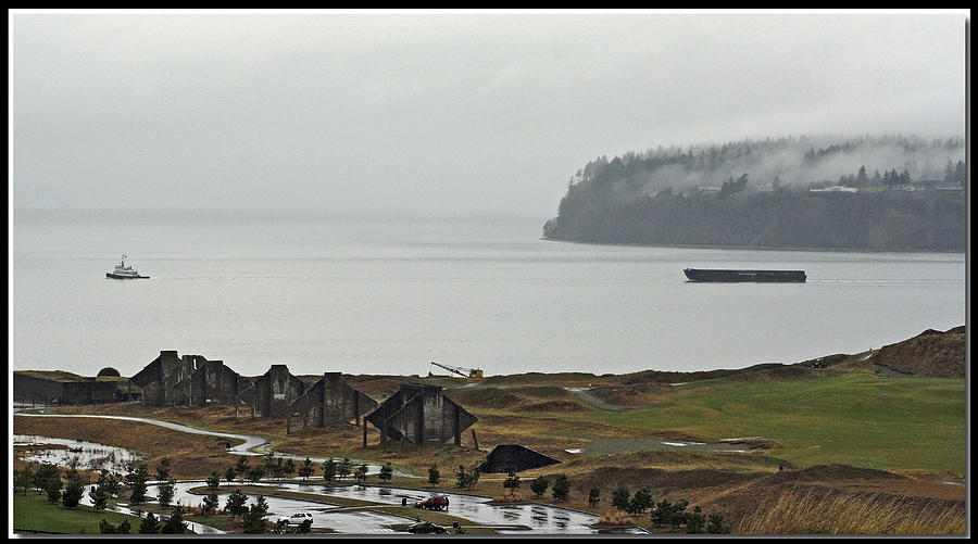 Gray - Chambers Bay Golf Course Photograph by Chris Anderson