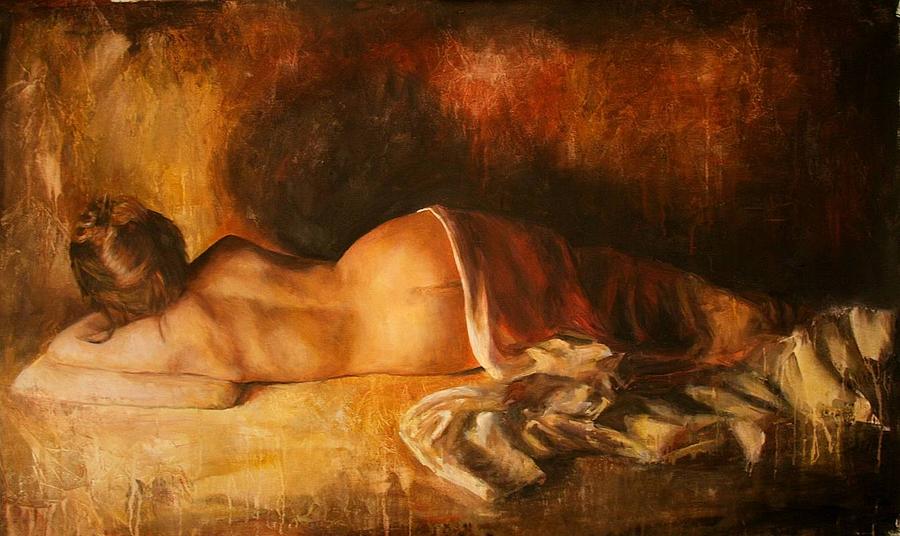 Nude Painting - Grazioso by Escha Van den bogerd