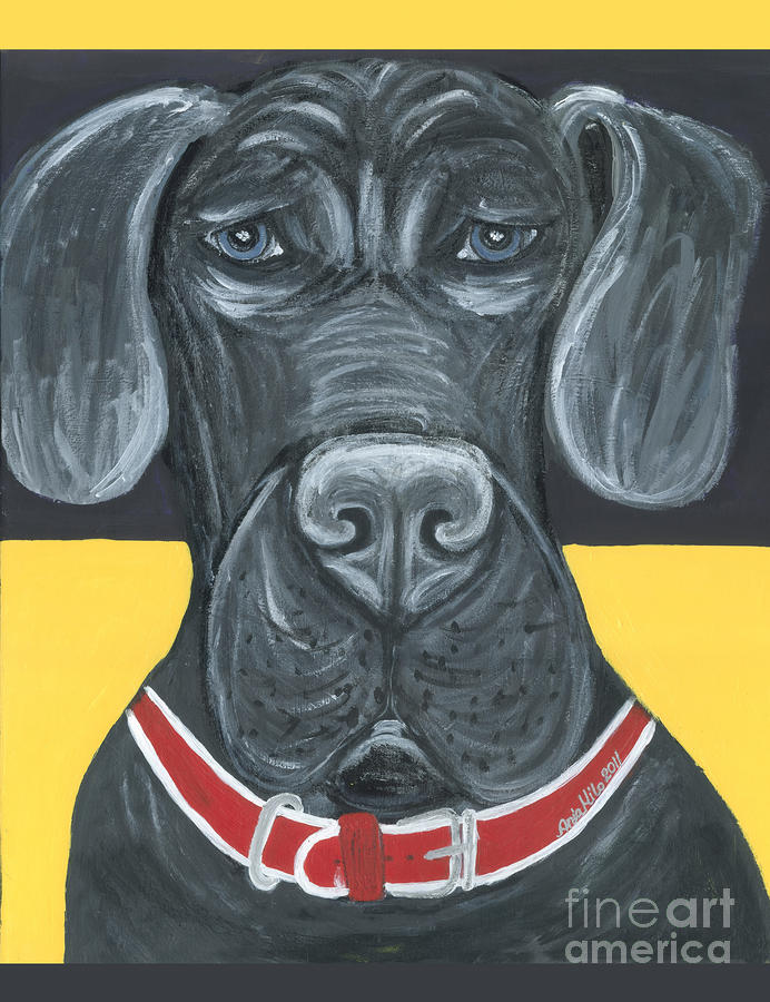 Great Dane Poster Painting by Ania M Milo