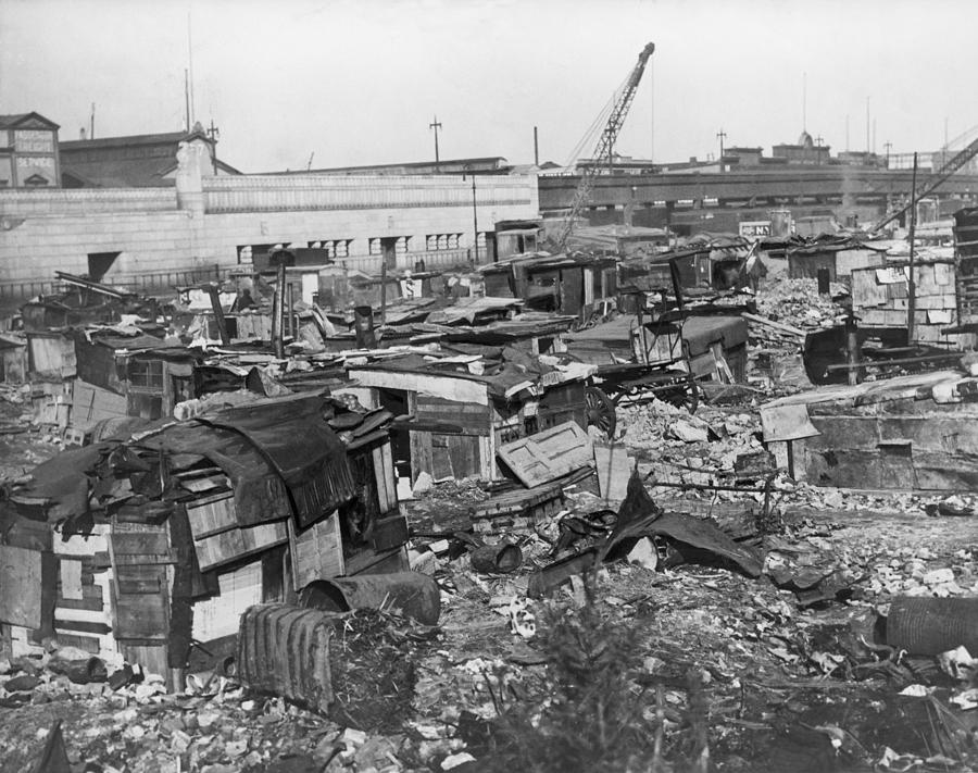 New York City Photograph - Great Depression Hooverville In Lower by Everett