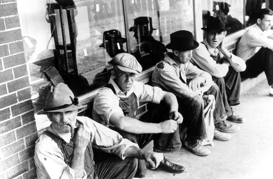 Great Depression Unemployed Men 1930s Everett 