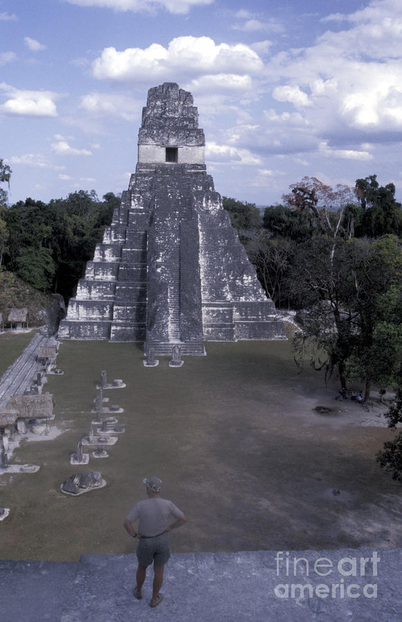 Great Plaza Tikal Guatemala Photograph by John  Mitchell