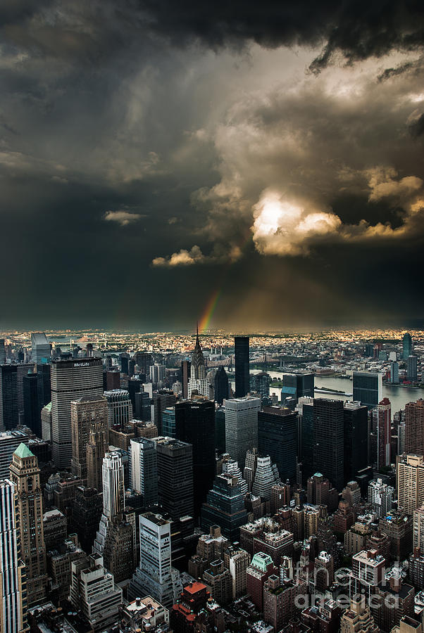 Great Skies over Manhattan Photograph by Hannes Cmarits