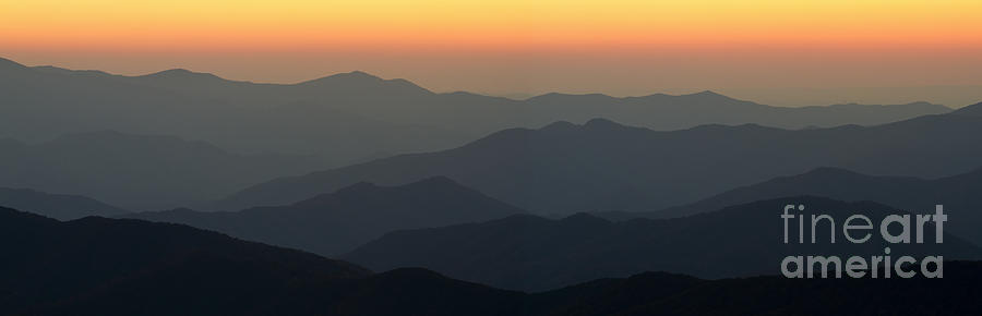 Great Smokie Mountains National Park Sunset Photograph by Dustin K Ryan