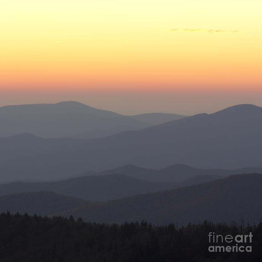 Great Smokie Mountains Sunset Photograph by Dustin K Ryan
