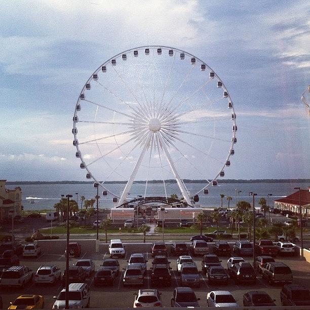Great View Of The Ferris Wheel From Our Photograph by Jessica Bishop