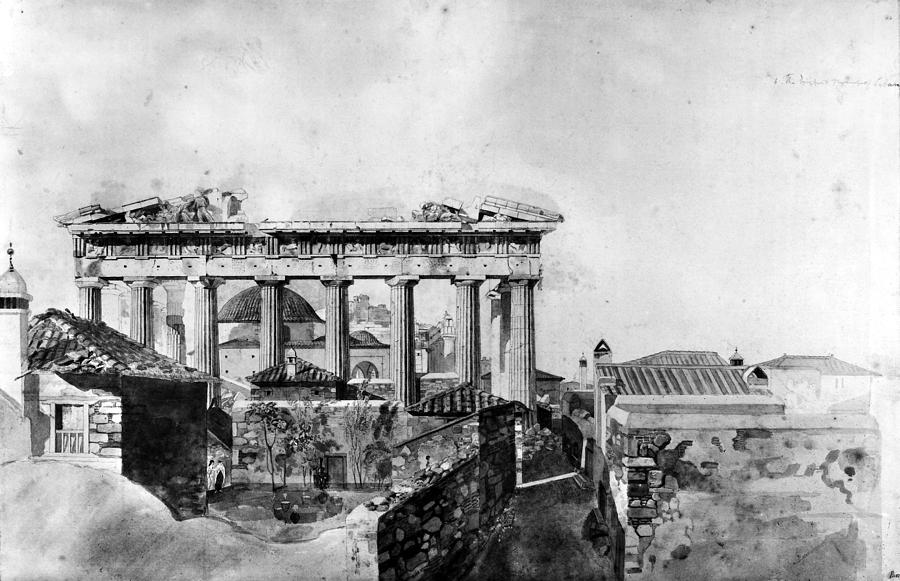 Greece - Parthenon 1765 Photograph by Granger