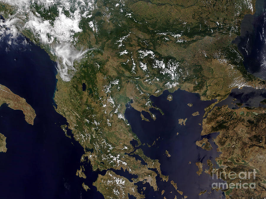 Greece And Its Surrounding Countries Photograph