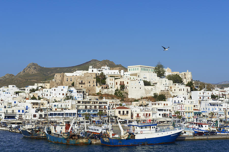 Greece, Cyclades, Naxos, City Of Hora Photograph By Bruno Morandi 