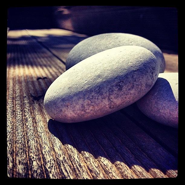 Pebbles Photograph - #greece #pebbles #stones #rocks #wood by Vassilis Valimitis