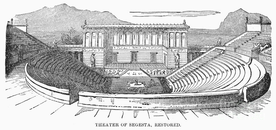 Greece: Theater Of Segesta Photograph by Granger | Pixels