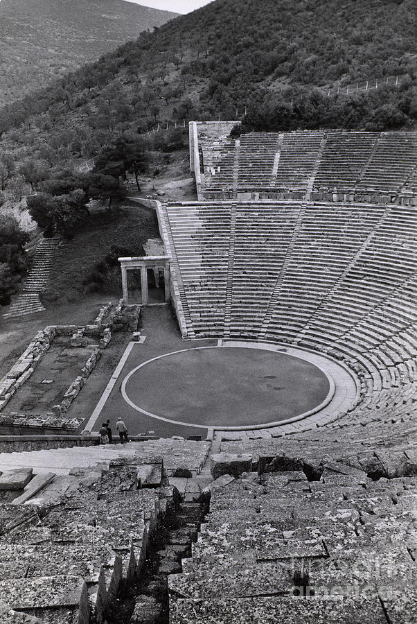 Greek Amphitheater Photograph by Photo Researchers