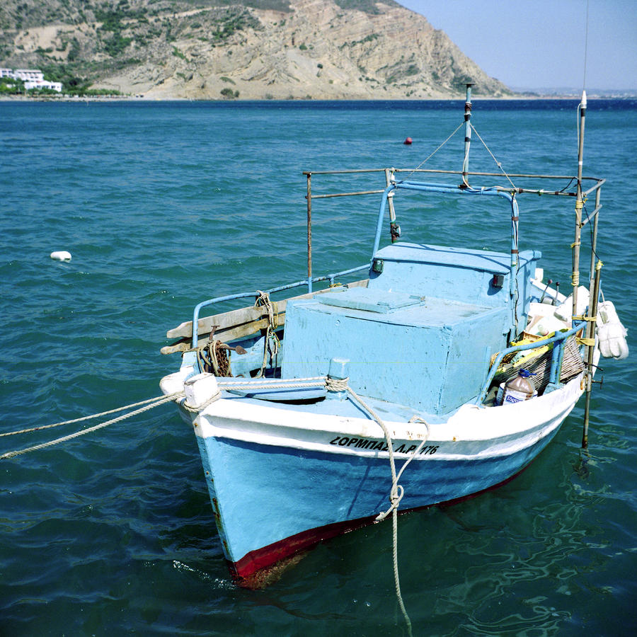Greek fishing boat Photograph by Paul Cowan
