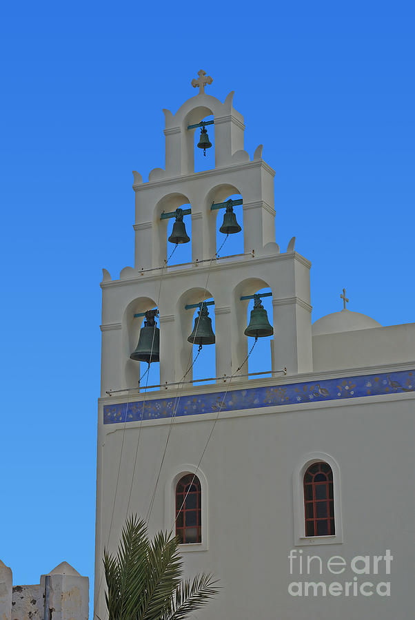 greek Orthodox Church Six Bell Tower Photograph by Rich Walter