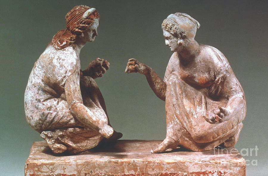 Greek Terracotta, 300 B.c Photograph by Granger