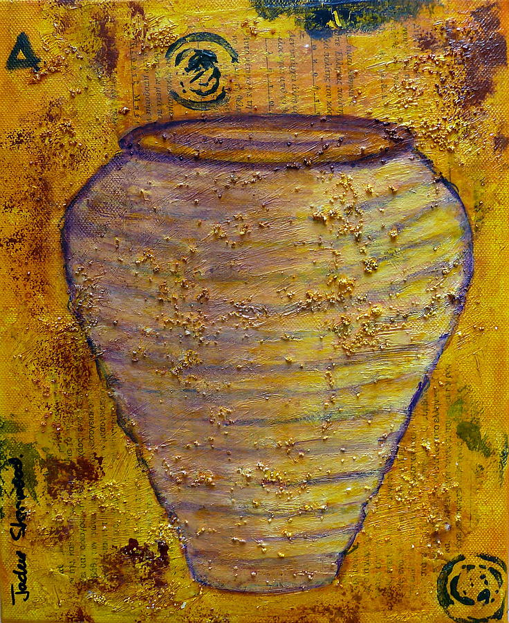 Greek Urn 2 Painting by Jackie Sherwood