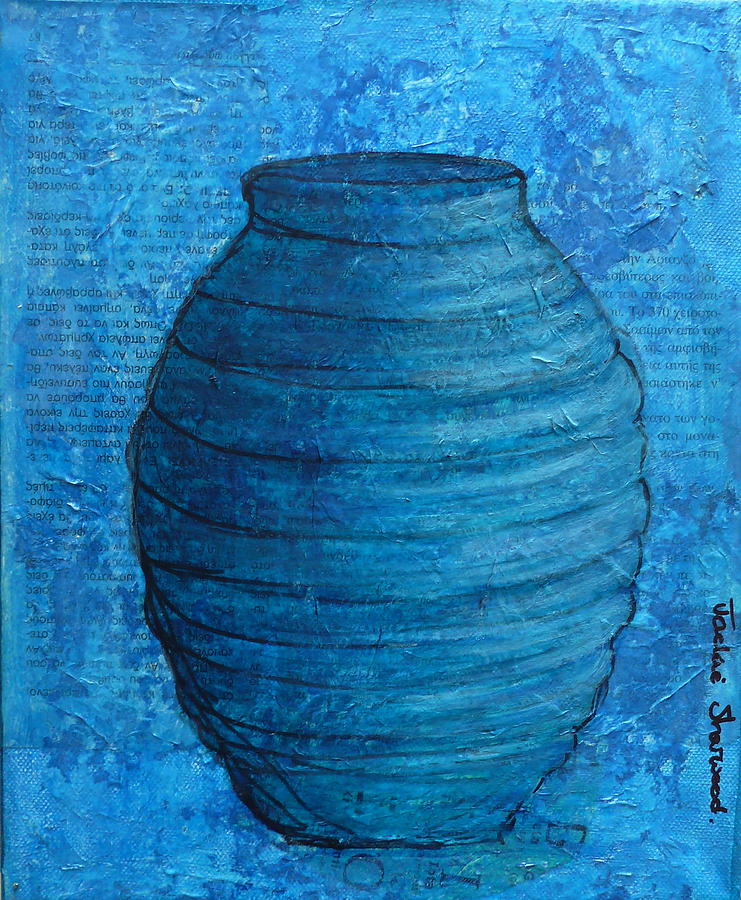 Greek Urn 3 Painting by Jackie Sherwood