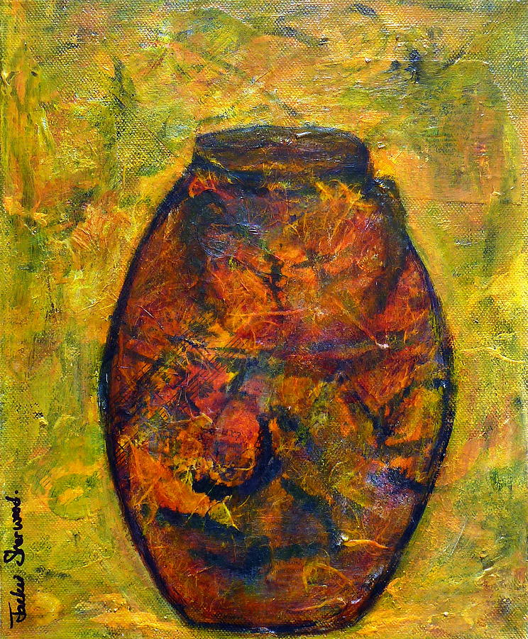 Greek Urn 4 Painting by Jackie Sherwood