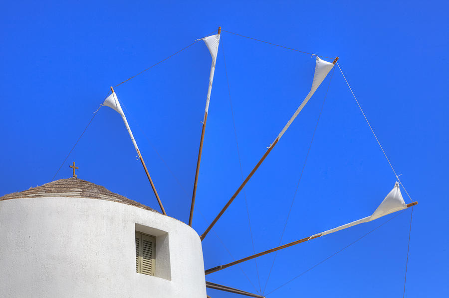 Greek Windmill Photograph by Joana Kruse