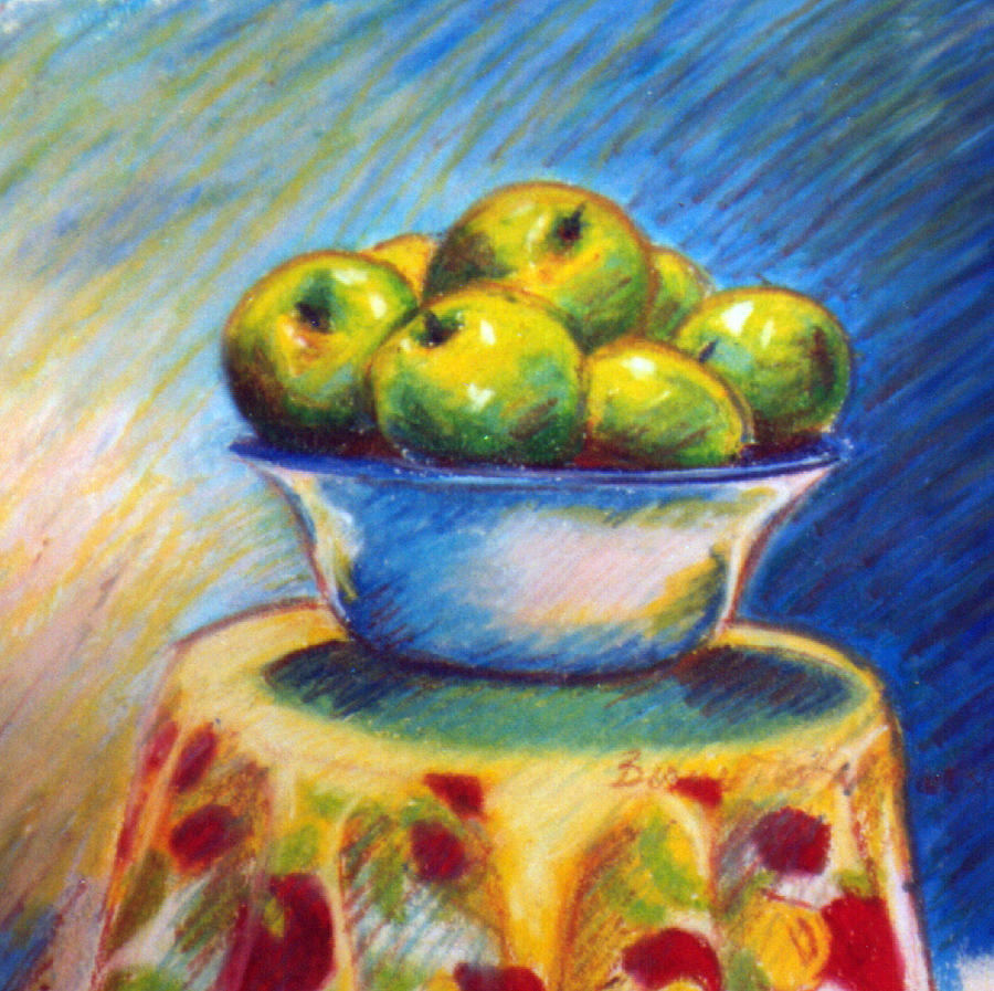 Green Apples Painting By Bernadette Kazmarski Fine Art America   Green Apples Bernadette Kazmarski 