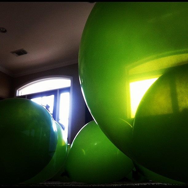 Green Photograph - #green #balloons by Dallas Pollard