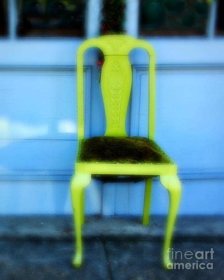 Green Chair Photograph by Perry Webster