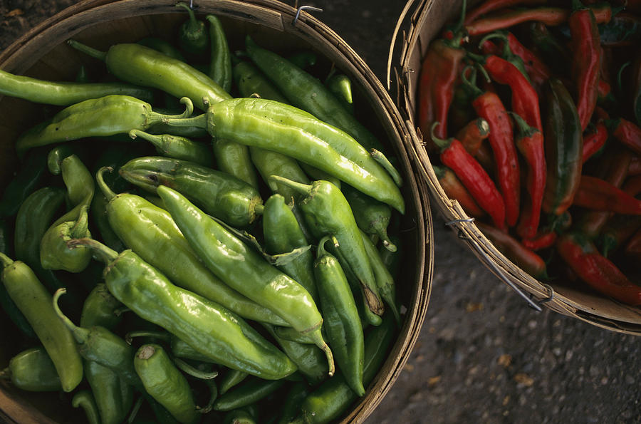 Green Chile Roasting Stands Photograph by Michael S. Lewis